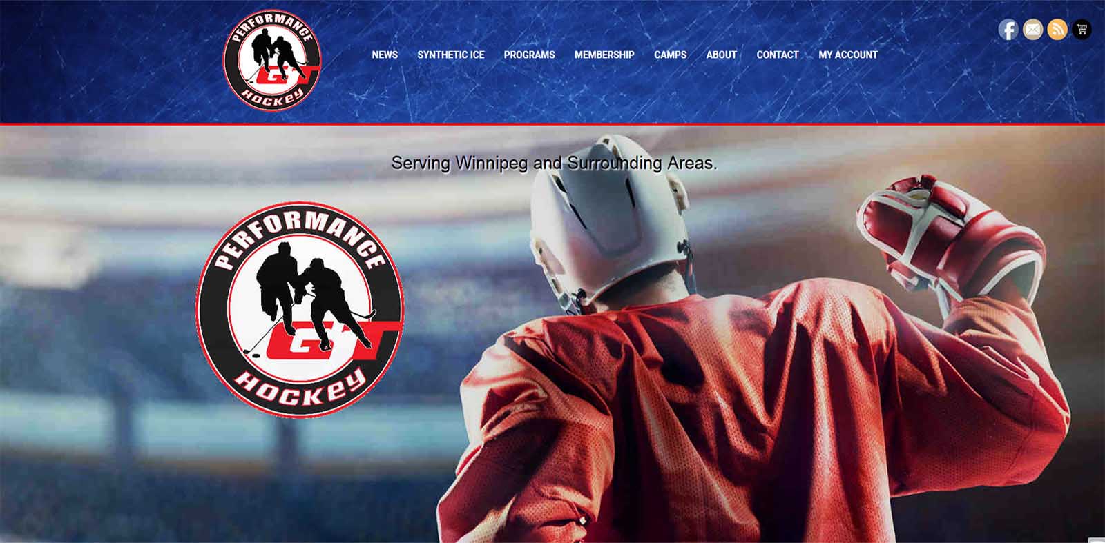 GT Performance Hockey website